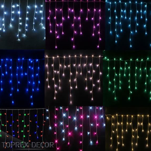 5 מ 'הוביל חוט וילון חוט עמיד למים ip65 220v חיצוני חג המולד חיצונית לאורות חתונה קישוטים - Product Image 2