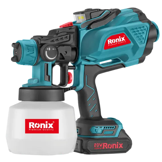 Ronix 8604 Airless Paint Sprayer Brushless Paint Sprayer Spray Gun Cordless Keep Your Battery From Damage Cordless Spray Gun
