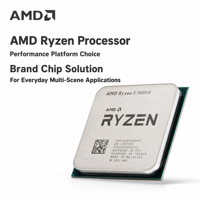 Processeur de bureau AMD Ryzen 5 5600 AM4, 6 cœurs, 12 threads, 3,5 GHz de base, 4,4 GHz en boost, en stock