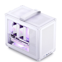 Boîtier Gaming JONSBO C6 Max Noir&Blanc MATX pour Carte Mère Micro-ATX, Tour PC