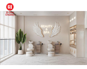 Free Design European Salon Furniture | Hair Care Counter & Display Stand for Beauty Shop Interior Decoration - Product Image 3