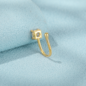 CANNER S925 - Anillo de Nariz en Forma de U de Plata de Ley con Circonita 5A, Joyería para Piercing de Nariz para Chicas - Product Image 4