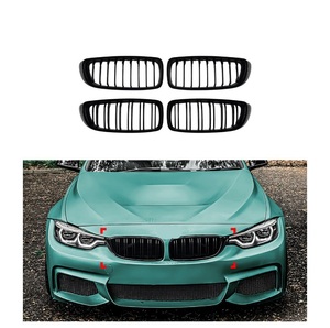 Kit de Carrocería Deportiva M para <span class=keywords><strong>BMW</strong></span> Serie 4 F32 2015-2020, Parrilla Delantera Negra Brillante ABS, Alerón Trasero, Faldones Laterales, Difusor - Product Image 3