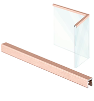 Support de balustrade en verre pour usine en acier inoxydable, profilé en U en aluminium extrudé, socles de base pour balcon, garde-corps en verre anodisé