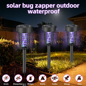 Solar Mosquito Killer Bug Zapper al aire libre Ip65 impermeable jardín Led luz trampa para mosquitos lámparas Camping Mosquito Killing lámpara - Product Image 4