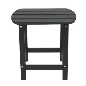 HDPE Outdoor Furniture Garden Set Plastic Adirondack Chair Set End Table Villa Coffee Table Double-deck Side Table