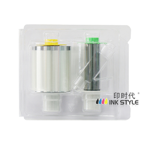 Compatible avec l'imprimante de cartes d'identité HDP5000 Ruban couleur YMCK 075423 500 images & <span class=keywords><strong>Film</strong></span> 075425 1500 images - Product Image 3