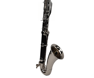 <span class=keywords><strong>Clarinete</strong></span> bajo <span class=keywords><strong>de</strong></span> alta calidad Eastern Music Bb19 con llaves, tipo Selmer, cuerpo <span class=keywords><strong>de</strong></span> ebonita niquelada con acabado <span class=keywords><strong>de</strong></span> textura <span class=keywords><strong>de</strong></span> madera para interpretación. - Product Image 4