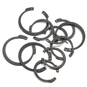 Acier à ressort 65Mn monté axialement Type A circlips élastiques noirs E pour alésages bague de retenue inverse pour trou - Product Image 6