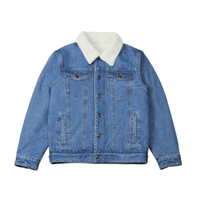 Veste en jean de haute qualité Yali avec manches en cuir, veste en jean personnalisée pour hommes, vente en gros