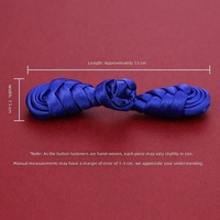 Boutons grenouillères traditionnels chinois, attaches grenouillères en satin, boutons nœuds chinois pour la décoration de vêtements Cheongsam Qipao