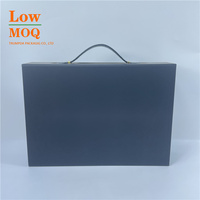 Boîtes d'emballage pour extensions de cheveux humains tressés, avec logo personnalisé, couleur noire, en papier, avec fermeture magnétique, recyclables