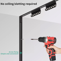 Lumière de piste magnétique à spectre complet anti-éblouissement 6W 12W 18W, lumière de focalisation, lumière de grille pour restaurant, café, salon de coiffure