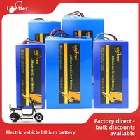 Batterie au lithium pour vélo de montagne électrique 36V 10Ah, cellules tri-éléments 18650, batterie cylindrique rechargeable de grande capacité