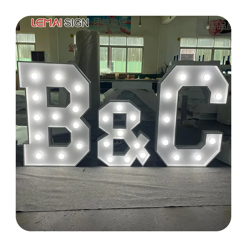 High quality outdoor use with uppercase box, letters and numbers 3 feet 4 feet 0 to 9 illuminated signs