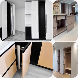 Silent Damping Buffer Sliding Hinge for Closet Cabinets and <b>Corner</b> Doors-Flat Design Hardware Accessories - Product Image 4