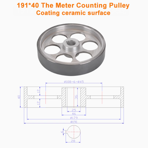 Kaplama düz kayış tipi OEM özelleştirilmiş destek ile seramik sayma kasnak 191*40 - Product Image 4