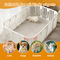 Cage d'élevage empilable classique en fil d'acier inoxydable pliable et respirant avec plateau en plastique à bouton pour animaux de compagnie - Vente en gros