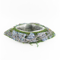 INS Style Décorations D'intérieur Bonsaï Rotin Plante Pot Élégant Mousse Jardin Pots De Fleurs et Jardinières à Vendre