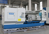 Tour CNC à lit plat CK61100F avec mandrin à 3 mors et guidage de 600 mm, lit monobloc