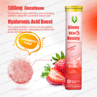 OEM ODM, comprimés effervescents lueur pour la peau, comprimés effervescents blanchissants pour les soins de la peau avec supplément d'acide hyaluronique vitamine C