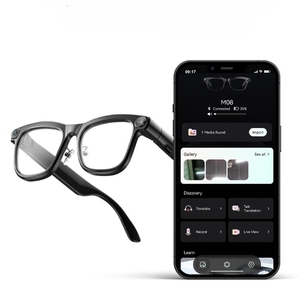 Gafas Inteligentes para Exteriores con Cámara HD Bluetooth, Gafas Inteligentes con IA <span class=keywords><strong>de</strong></span> 8MP 1080P, Traducción WiFi, Resistentes al Agua IP65, 300mAh, Anti-Luz Azul - Product Image 1