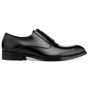 Oxfords de Negocios Casuales de Lujo, Hechos a Mano con Tres Costuras Goodyear, de Alta Calidad, Formales para Hombre, de Cuero Genuino con Cordones - Product Image 4