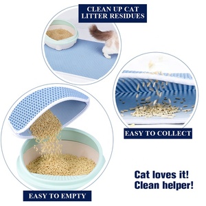 Tapis anti-griffures détachable double couche pour chat, pour bac à litière domestique - Product Image 2