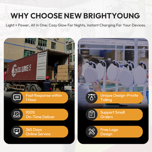 <span class=keywords><strong>Lampe</strong></span> de table à chargeur rapide sans fil 15W Design moderne écologique avec corps contemporain Base de l'ampoule E14 et fonctionnalité d'horloge - Product Image 5