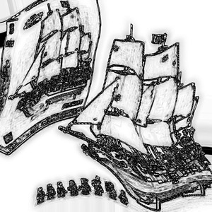 KDZ10365 Créatif, Maquette de <span class=keywords><strong>bateau</strong></span> <span class=keywords><strong>pirate</strong></span> à l'échelle 1:8, Ensemble de blocs de construction DIY en plastique ABS, En stock, pour collection ou cadeau adulte - Product Image 2