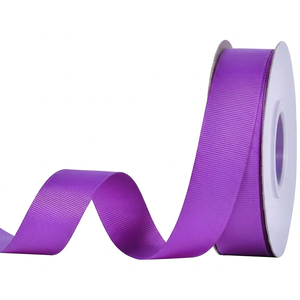 Ruban gros-grain uni double face 100 % polyester, écologique, largeur 25 mm, 38 mm, 1,5 pouce, 196 couleurs, en stock, marque VANTUR - Product Image 1