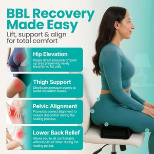 Almohada de Espuma Viscoelástica de Tres Capas <span class=keywords><strong>para</strong></span> Levantamiento de Glúteos, Cómoda y Elegante, <span class=keywords><strong>para</strong></span> Recuperación Postoperatoria de Levantamiento de Glúteos Brasileño - Product Image 3