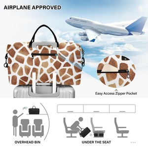 Juego de Bolsas de Viaje Acolchadas con Estampado de Leopardo, Bolsa de Viaje de Gran Capacidad, Bolsa Deportiva Portátil, Bolsa de Viaje para Equipaje - Product Image 5
