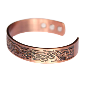 Classic Red Copper Magnetic <b>Bracelet</b> Adjustable Fashion Bangle for Women Men Arthritis Pain Relief <b>Healing</b> Therapy Bangle - Product Image 3