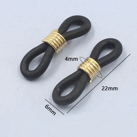 Glasses Chain Silicone Rubber Ring Non Slip Multicolor Ends Retainer DIY Accessories Holder Strap Connector Eyeglasses