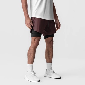 Oem Men's 2 Pack Gym Workout Shorts Quick Dry Bodybuilding Weightlifting Cotton Knit Athletic Shorts Training Running Shorts - Product Image 2