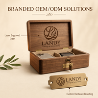 Boîte de rangement pour clés de villa en bois de luxe avec logo personnalisé, organisateur mural pour la décoration de la maison, porte-clés pour l'entrée