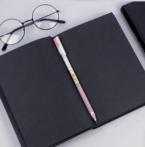 Logo Printed Soft Cover Leather Linen Notebook A5 A6 <strong>Small</strong> Cute <strong>Diary</strong> Lay Flat Portable Stationary Black Journal Paper Journal - Product Image 4