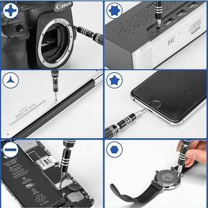 Kit <span class=keywords><strong>de</strong></span> Herramientas <span class=keywords><strong>de</strong></span> Reparación Profesional <span class=keywords><strong>de</strong></span> Precisión, Juego <span class=keywords><strong>de</strong></span> Destornilladores <span class=keywords><strong>de</strong></span> 114 Piezas, Mango Magnético Antideslizante, Pinzas para Teléfonos Móviles Electrónicos - Product Image 6