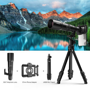 APEXEL جديد فائق الجودة عالمي عالي الطاقة محمول HD تركيز طويل 50X عدسة تليفوتوغرافي أحادية مع حامل ثلاثي القوائم - Product Image 4