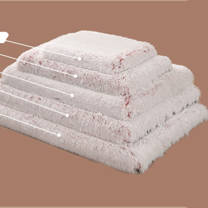 Cama ortopédica de espuma viscoelástica para perros, cojín de felpa de piel sintética resistente al agua, lavable y grande, de diseño personalizado, venta al por mayor - Product Image 2