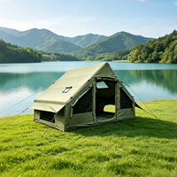 Tente gonflable Oxford 600D de qualité commerciale, 6,3 m², tente de luxe imperméable avec double porte en U, prix d'usine OEM