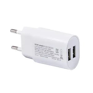 10W Korea Plug Dual ports Samsung Handphone KC Charger 5V 2A USB Power Adapter For Travel/Home Charging