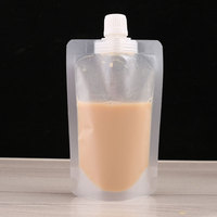 Pochettes souples à bec verseur de 100ml, 200ml, 300ml, imprimées par gravure, sécurisées, avec bouchon à clapet, anti-fuite, stérilisables, pour lait et gelée