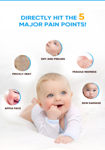 Produits de soin pour la peau de bébé, lotion éclaircissante pour l'eczéma, pour une peau <span class=keywords><strong>d</strong></span>'apparence saine - Product Image 4