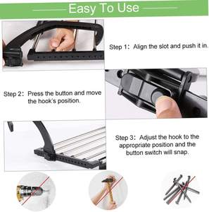 Stendibiancheria in acciaio inossidabile pieghevole stendino porta biancheria appendiabiti <span class=keywords><strong>per</strong></span> radiatori - Product Image 2