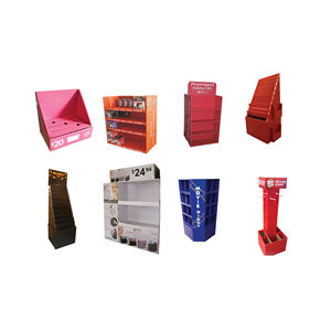 Soportes de exhibición de supermercado para comida, patatas fritas, granos de café, Chocolate, venta al por menor personalizada, soporte de exhibición de suelo de cartón - Product Image 1