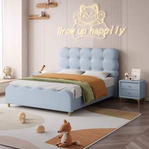 <span class=keywords><strong>Camas</strong></span> Suaves de Lujo <span class=keywords><strong>para</strong></span> Niños <span class=keywords><strong>Camas</strong></span> Individuales con Marcos de Madera Maciza <span class=keywords><strong>para</strong></span> Niños <span class=keywords><strong>Niñas</strong></span> <span class=keywords><strong>Adolescentes</strong></span> Estudiantes con Diseño de Princesa - Product Image 3