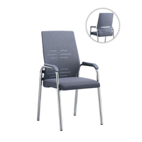 Best-seller quatre pattes arc mahjong chaise de négociation maille dossier confortable réception chaise de conférence