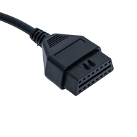 Cable de extensión OBD de 16 núcleos, 3M, 1,5 m, macho, hembra, energizado, 16 Pines, OBD2, ELM327, herramienta de diagnóstico, conector, escáner, Analizador de motor